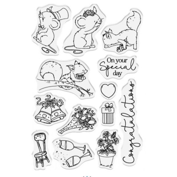 Crafters Companion Lee Holland designs 2 pack "On Your Special Day" and "Village - Picture 2 of 6